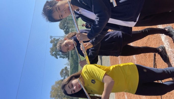 Arts Week meets Sports Day: School Band Brings the Beat to the Athletic Field!